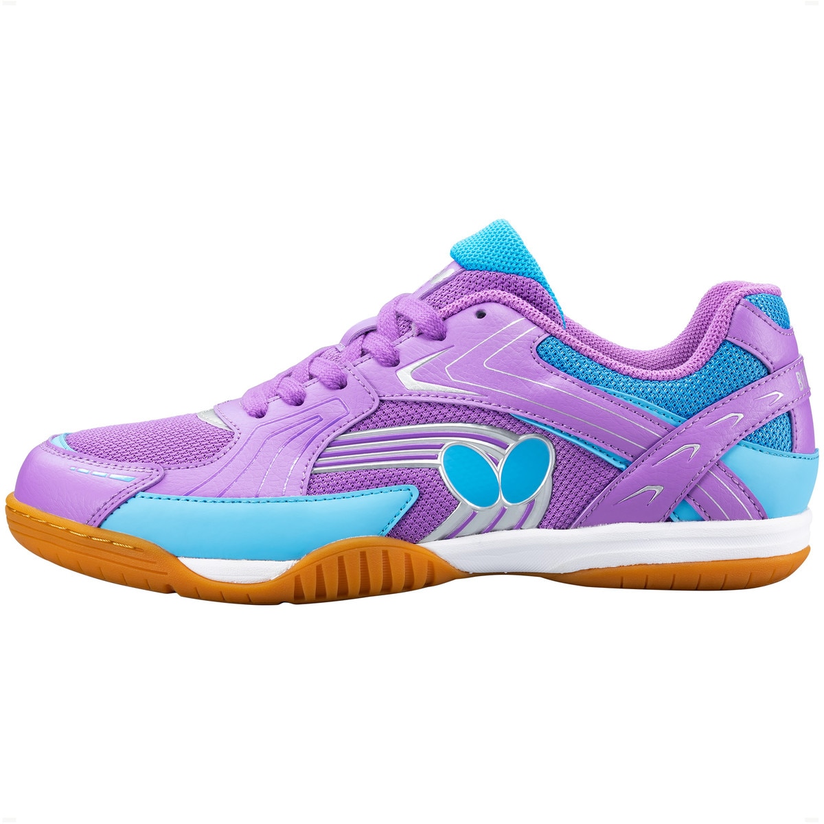 Butterfly Lezoline Reiss Shoes: Sideview of the purple shoe